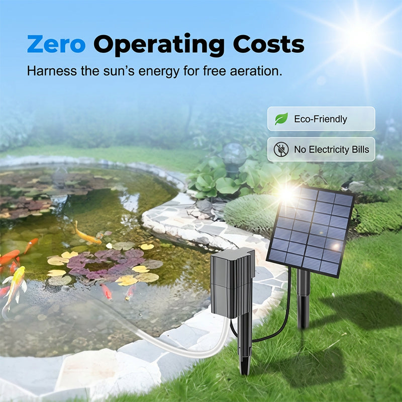  Solar Pond Aerator – 24/7 Natural Oxygen for Your Fish 🐟💧