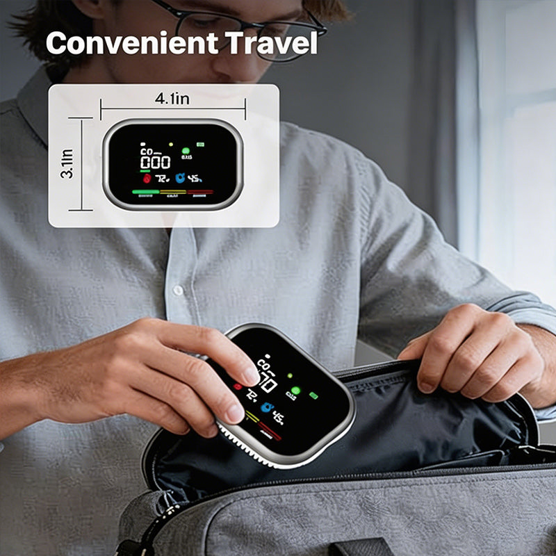 🛡️ Multi-Function Home Safety Detector – CO, Gas, Smoke, Temperature & Humidity Monitor