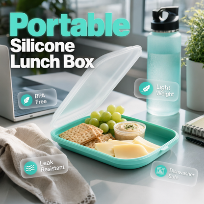 🍱 50% OFF! ✨ Portable silicone lunchbox