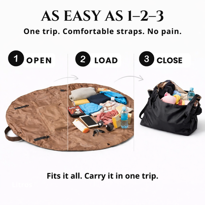 Large Capacity Convenient Fully Opening Canvas Shoulder Bag