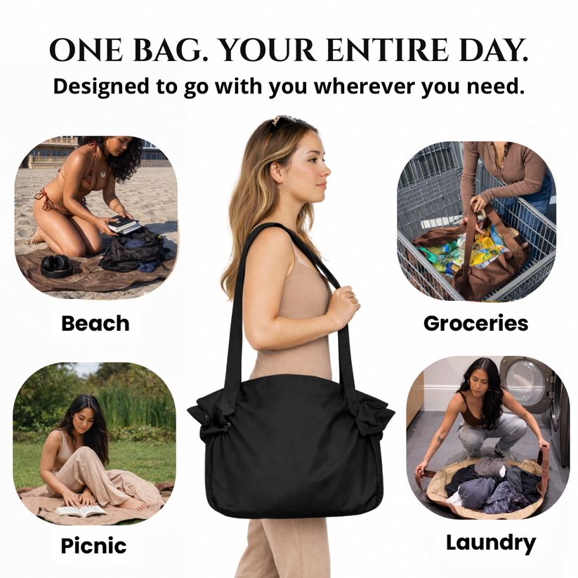 Large Capacity Convenient Fully Opening Canvas Shoulder Bag