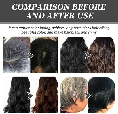 Unisex Grey Coverage Hair Dye with Hair Care