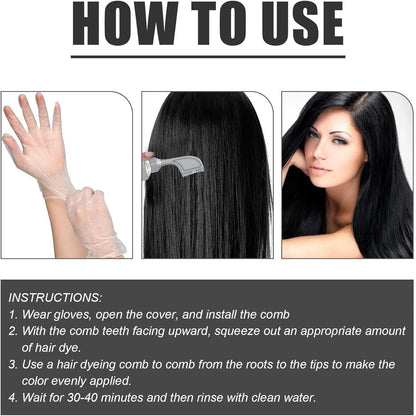 Unisex Grey Coverage Hair Dye with Hair Care