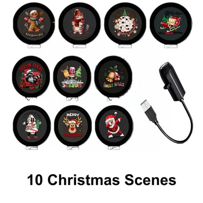 🎁[AL_FlashSale_50%OFF] HD Christmas Projector – 6 or 10 Festive Scenes | Plug & Play