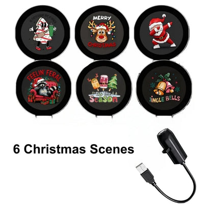 🎁[AL_FlashSale_50%OFF] HD Christmas Projector – 6 or 10 Festive Scenes | Plug & Play