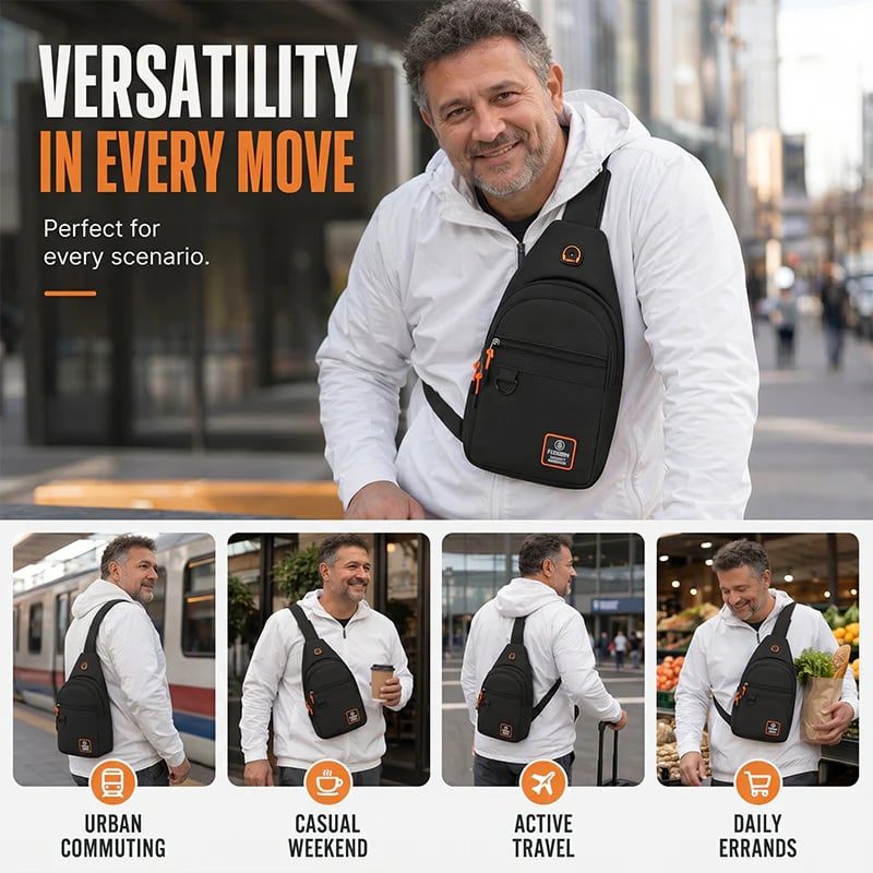 dht™⭐ Waterproof Multi-pocket Crossbody Sling Bag