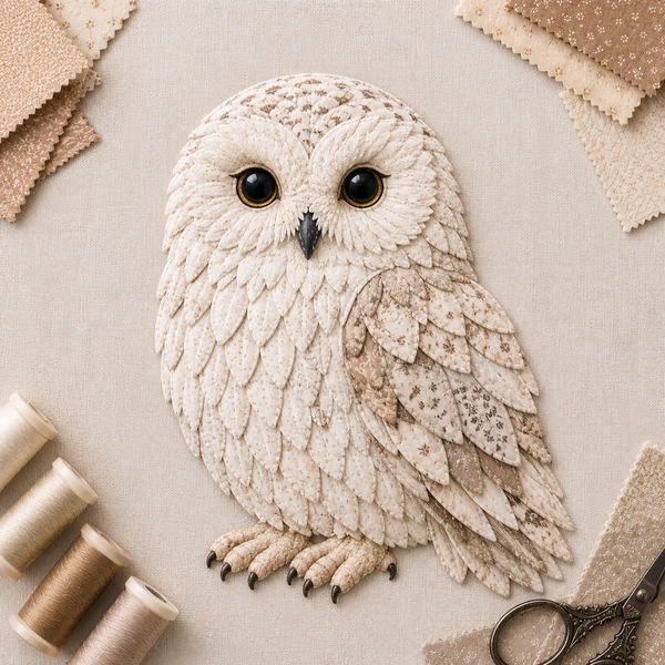 Beginner Friendly ✨ 3D Patchwork Bird DIY Craft Kit – Create a Layered Fabric Bird Worth Displaying