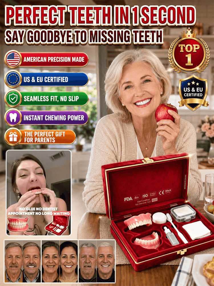 🦷💯Gift box set of new full-coverage denture