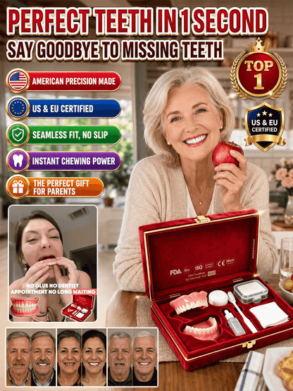 🦷💯Gift box set of new full-coverage denture