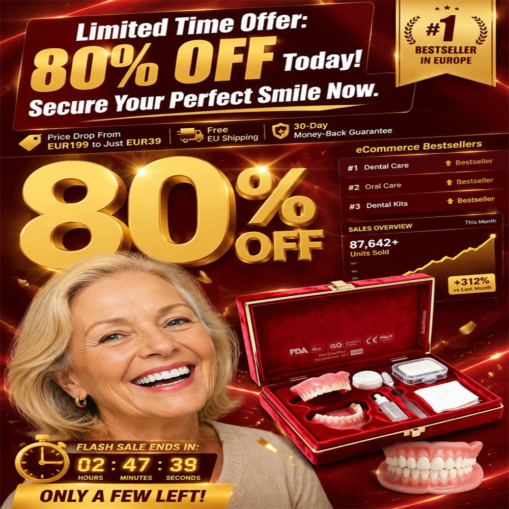 🦷💯Gift box set of new full-coverage denture