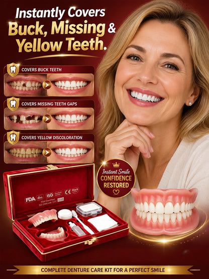🦷💯Gift box set of new full-coverage denture