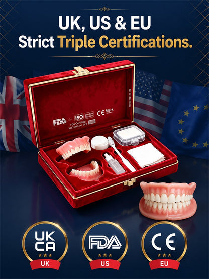 🦷💯Gift box set of new full-coverage denture