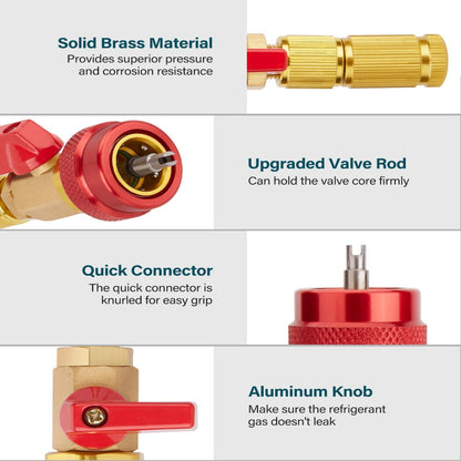 Universal AC Valve Core Remover Tool for Automotive & Household HVAC/R Systems