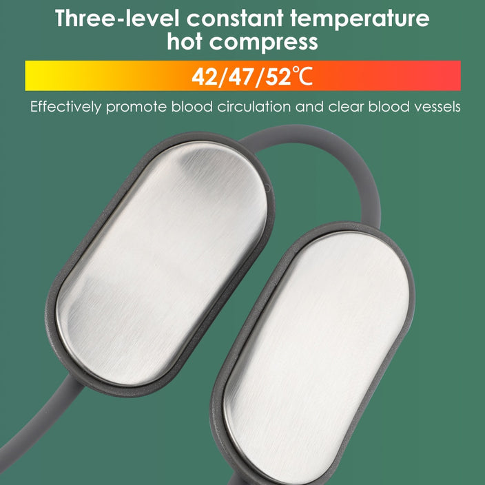 Smart TENS + EMS Mini Rechargeable Neck Massager with Heat Therapy