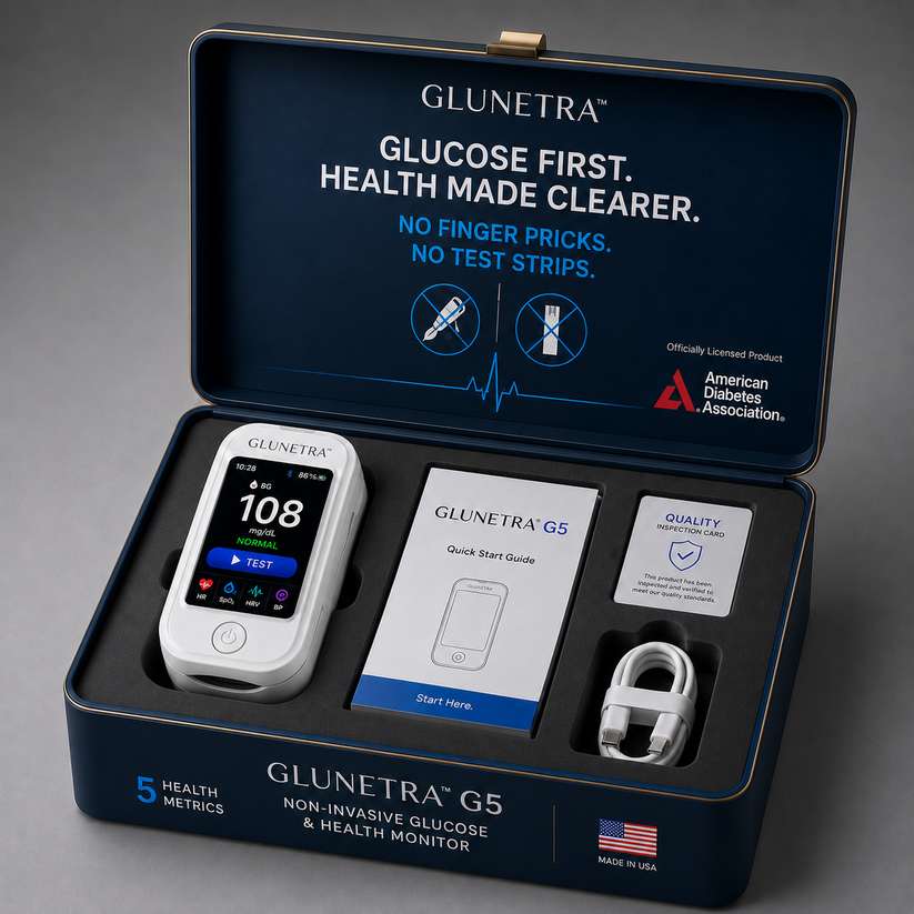 Hot Sale Non-Invasive Glucose & Health Monitor | 🩸 No Finger Pricks Blood Sugar Monitoring Device