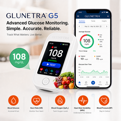 Hot Sale Non-Invasive Glucose & Health Monitor | 🩸 No Finger Pricks Blood Sugar Monitoring Device