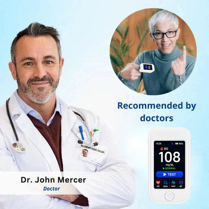 Hot Sale Non-Invasive Glucose & Health Monitor | 🩸 No Finger Pricks Blood Sugar Monitoring Device