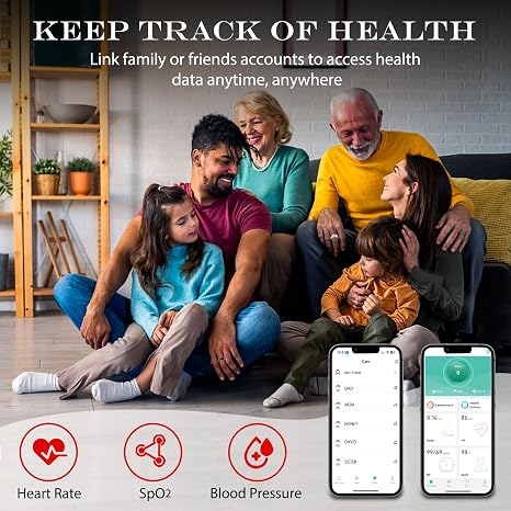 Smart Health Ring Fitness Tracker for Men Women
