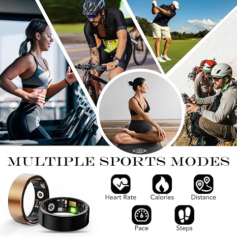 Smart Health Ring Fitness Tracker for Men Women