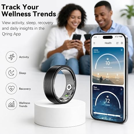 Smart Health Ring Fitness Tracker for Men Women