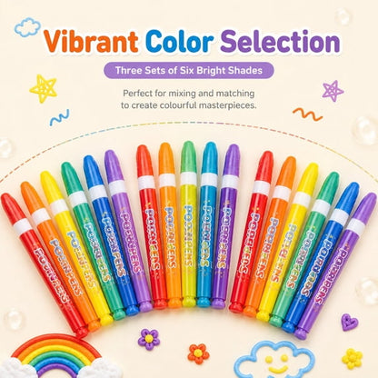 6 Pcs DIY Bubble Popcorn Drawing Pens