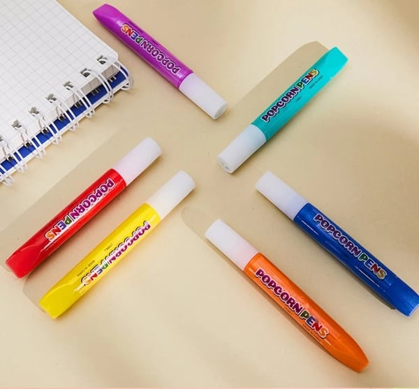 6 Pcs DIY Bubble Popcorn Drawing Pens