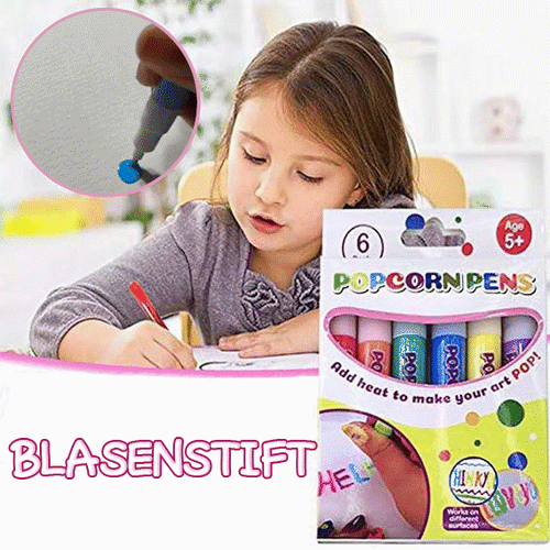 6 Pcs DIY Bubble Popcorn Drawing Pens