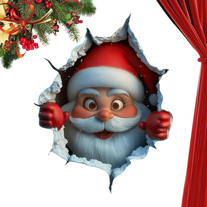 Christmas Santa Claus Breakthrough Art Stickers