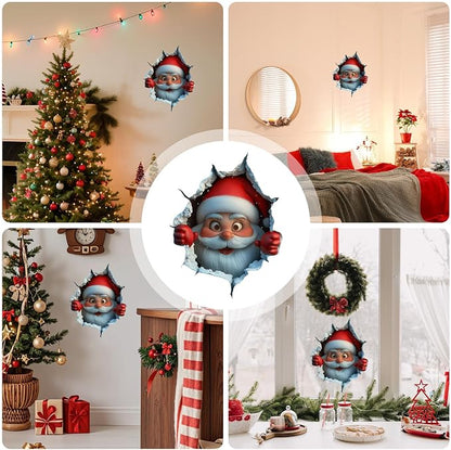 Christmas Santa Claus Breakthrough Art Stickers
