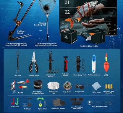 2026 Fishing Advent Calendar: 24 Fishing Gear and Accessories | A Gift for Fishing Enthusiasts