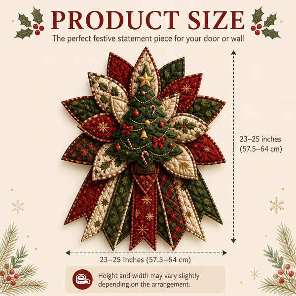 🎄Beginner-Friendly Oversized Christmas Character Quilted Door Hanger Sewing Kit| Complete Kit with All Tools & Step-by-Step Guide Included