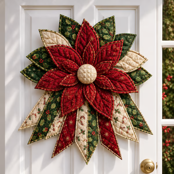 🎄Beginner-Friendly Oversized Christmas Character Quilted Door Hanger Sewing Kit| Complete Kit with All Tools & Step-by-Step Guide Included