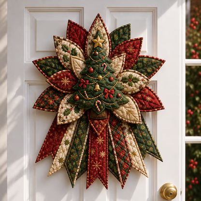 🎄Beginner-Friendly Oversized Christmas Character Quilted Door Hanger Sewing Kit| Complete Kit with All Tools & Step-by-Step Guide Included