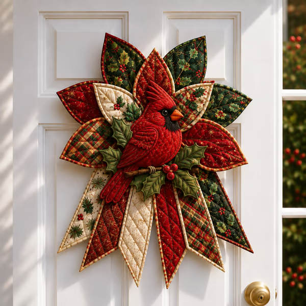 🎄Beginner-Friendly Oversized Christmas Character Quilted Door Hanger Sewing Kit| Complete Kit with All Tools & Step-by-Step Guide Included