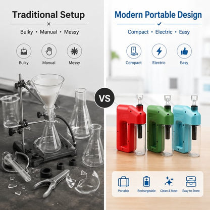  Portable Handheld Electric Filtration Device | Modern Glass Minimalist Design