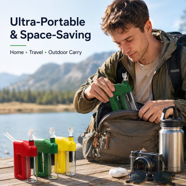  Portable Handheld Electric Filtration Device | Modern Glass Minimalist Design