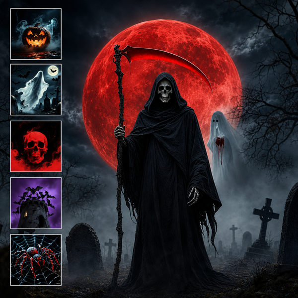 Plug-and-Play HD Halloween Horror Projector