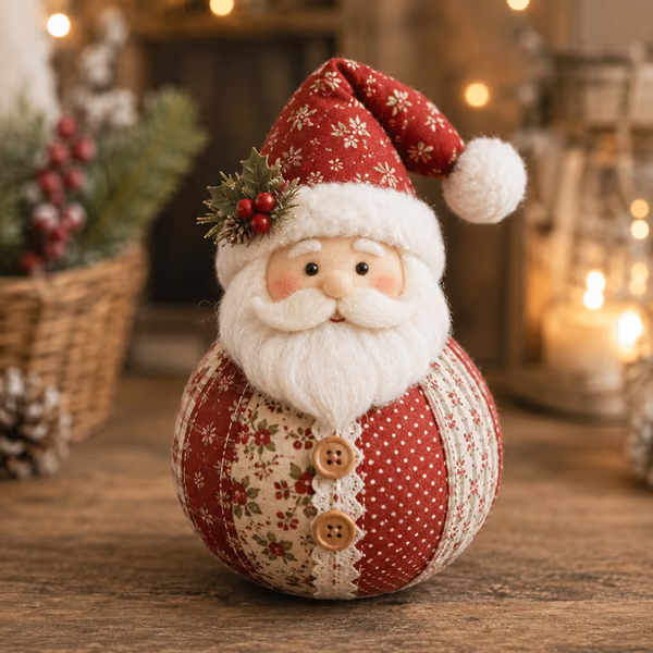 🎄🎅Patchwork Fabric Doll DIY Kit | ✨Create a Cozy Handmade Character for Every Season!