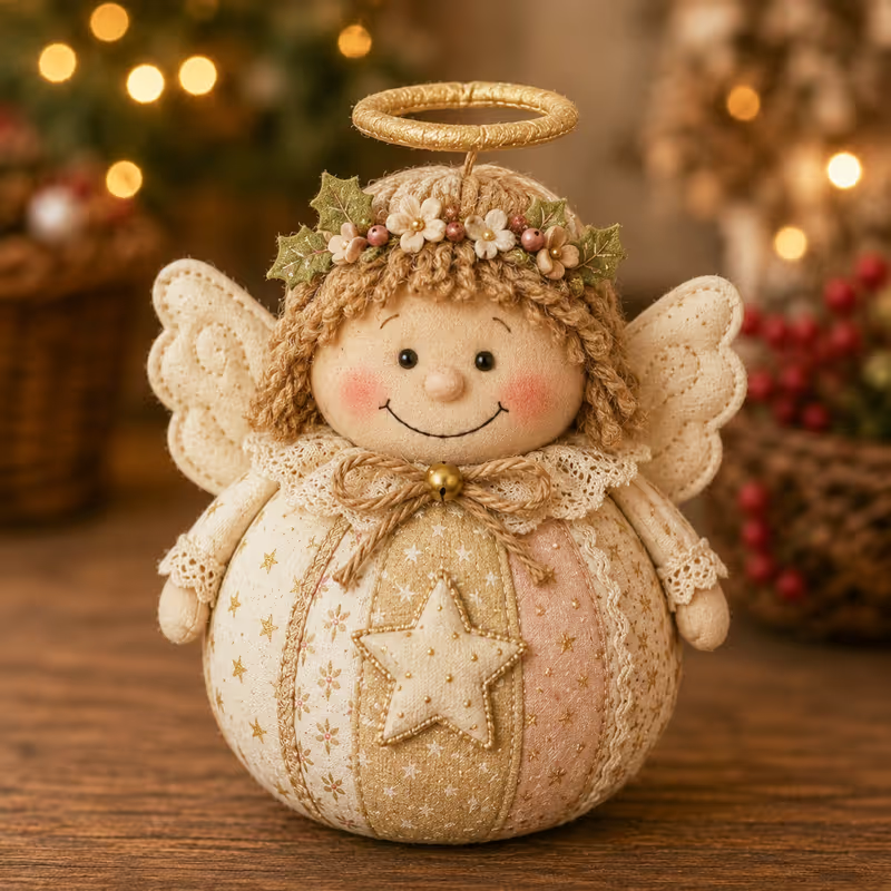 🎄🎅Patchwork Fabric Doll DIY Kit | ✨Create a Cozy Handmade Character for Every Season!
