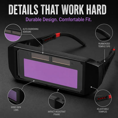 😎🛡️ Industrial Safety Welding Glasses – Anti-Glare, Impact-Resistant Protective Eyewear for Welders