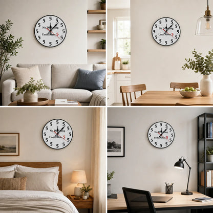 Funny "No Drinking Until After 5" Round Wall Clock