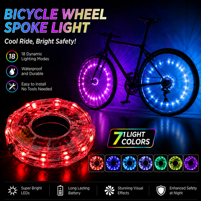 🚲LED bicycle drum lights