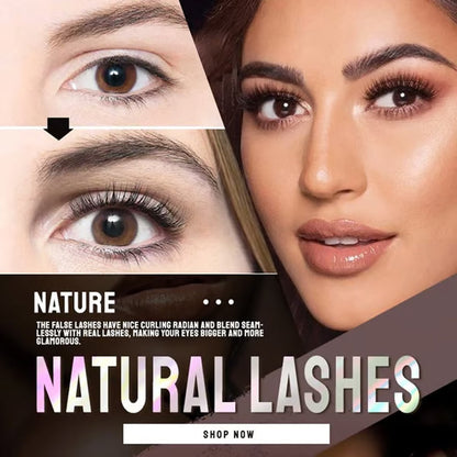 👁Glue-Free Self-Adhesive Lashes – 3-Second, Natural & Reusable