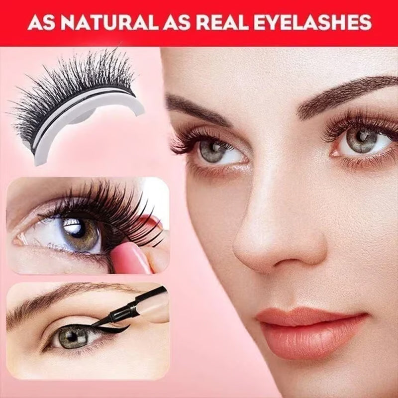 👁Glue-Free Self-Adhesive Lashes – 3-Second, Natural & Reusable