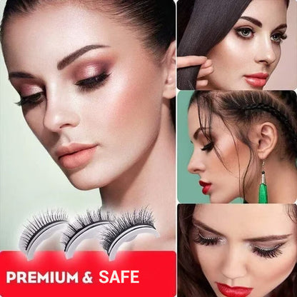 👁Glue-Free Self-Adhesive Lashes – 3-Second, Natural & Reusable