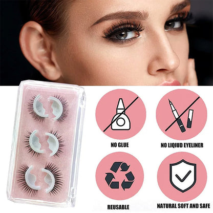 👁Glue-Free Self-Adhesive Lashes – 3-Second, Natural & Reusable