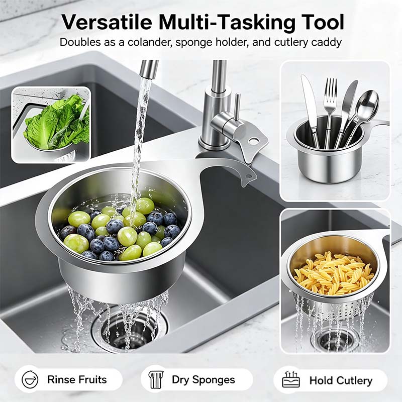 🦢💧Stainless Steel Swan Sink Strainer Basket.
