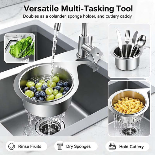 🦢💧Stainless Steel Swan Sink Strainer Basket.