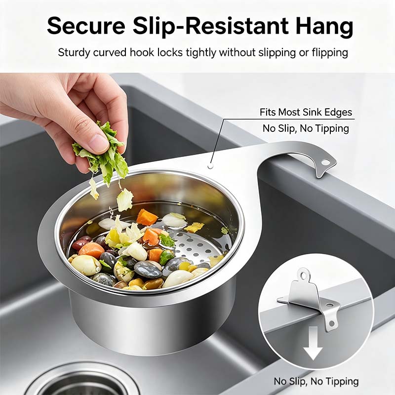 🦢💧Stainless Steel Swan Sink Strainer Basket.