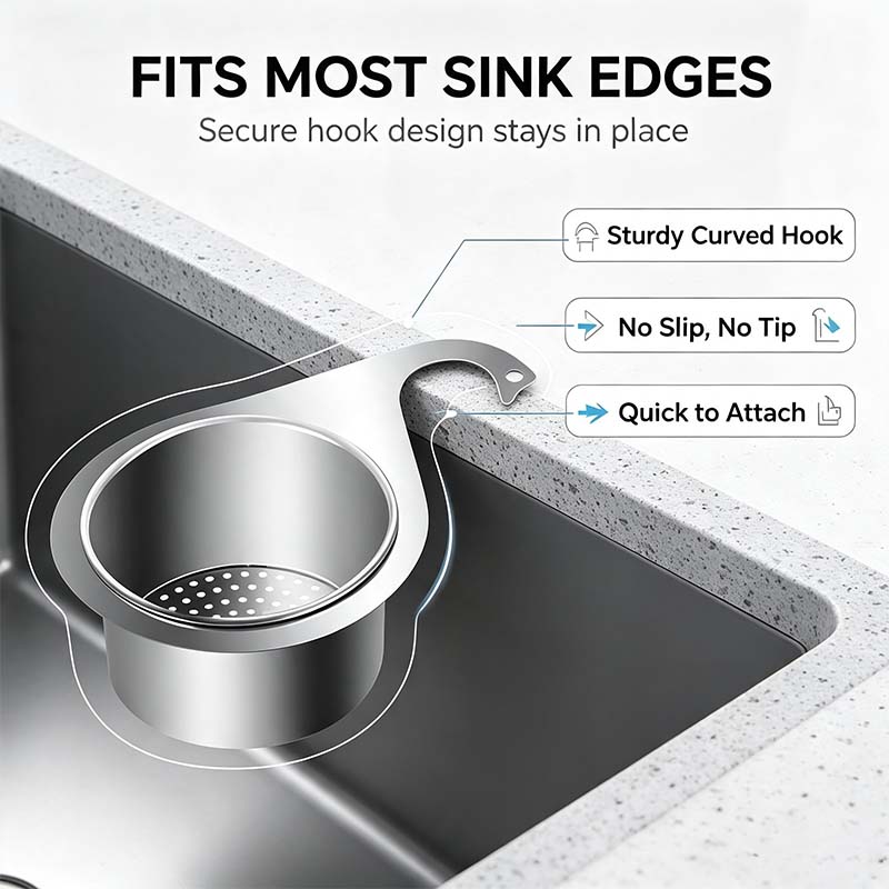 🦢💧Stainless Steel Swan Sink Strainer Basket.